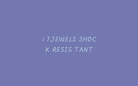 17JEWELS SHOCK RESIS TANT