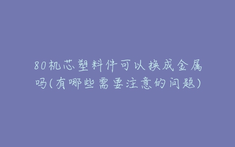 80机芯塑料件可以换成金属吗(有哪些需要注意的问题)