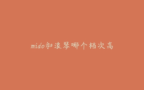 mido和浪琴哪个档次高