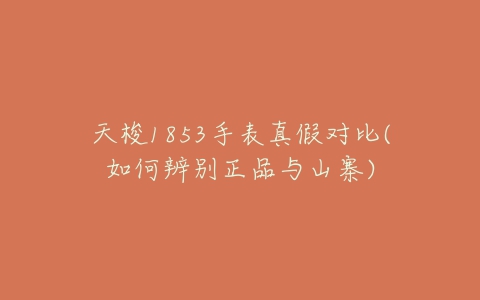 天梭1853手表真假对比(如何辨别正品与山寨)