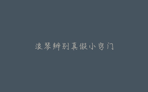 浪琴辨别真假小窍门