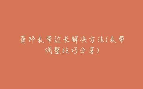 萧邦表带过长解决方法(表带调整技巧分享)