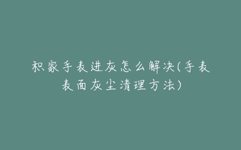 积家手表进灰怎么解决(手表表面灰尘清理方法)