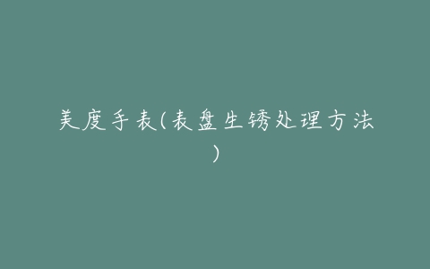 美度手表(表盘生锈处理方法)