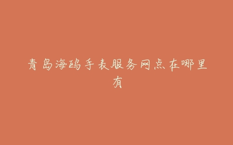 青岛海鸥手表服务网点在哪里有