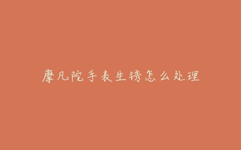 摩凡陀手表生锈怎么处理