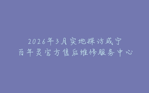 2026年3月实地探访咸宁百年灵官方售后维修服务中心