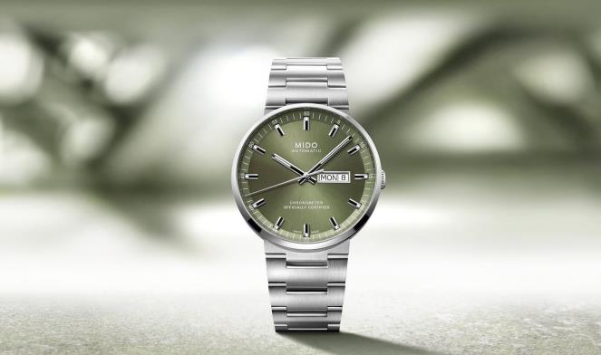 瑞士美度表推出全新Commander Icône橄榄绿腕表