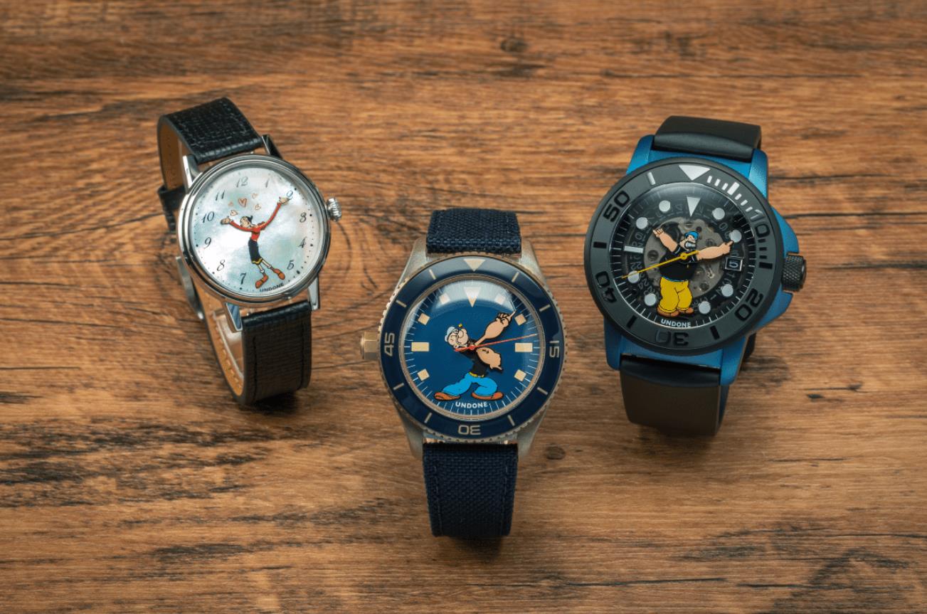 UNDONE的Popeye&Friends Inspired Timepieces坚固耐用-亿表网